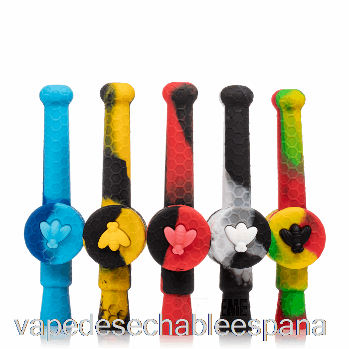 Vape Desechable España Stratus Reclaimer Honey Cazo Silicona Dab Paja Negro / Uv Slime (negro / Uv Verde)